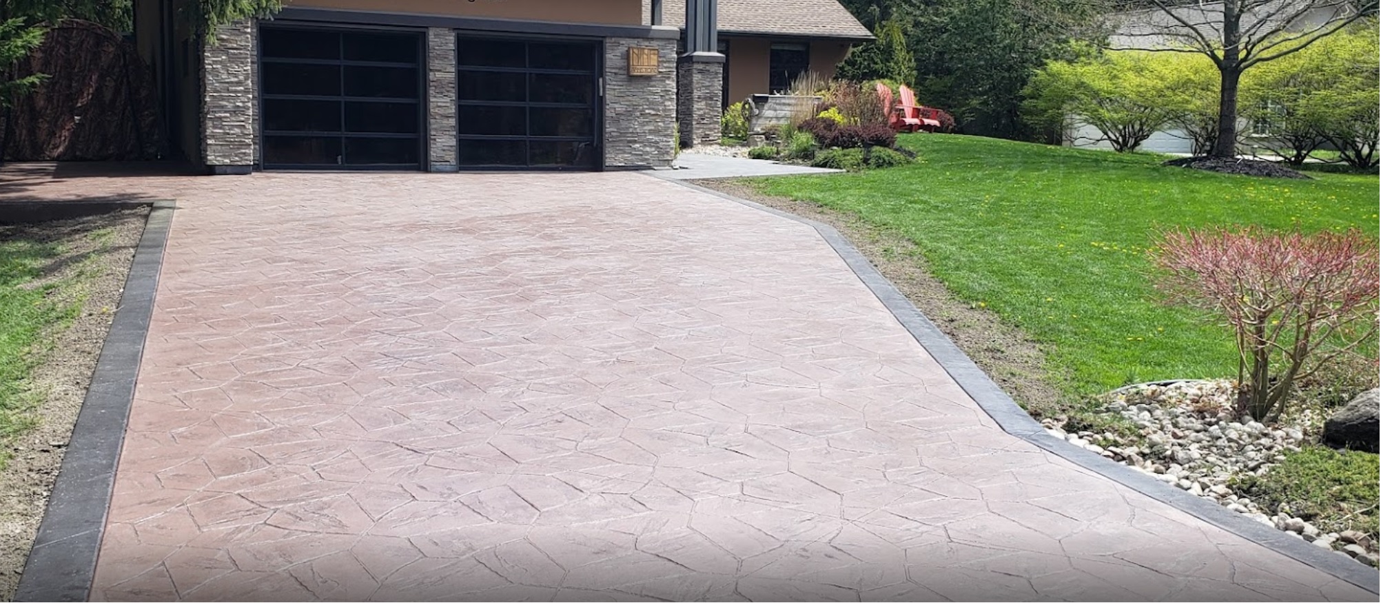 flagstone driveway